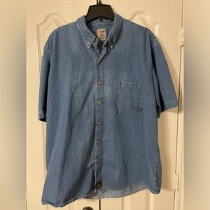 Dickies Blue Jean short sleeve shirt. Size 2XL